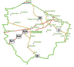 Map of Ft Bend County