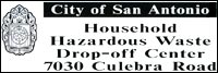 City of San Antonio HHW sign
